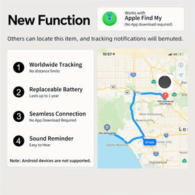 Generic mini GPS tracker close-up of buttons and speaker for quick audible locating