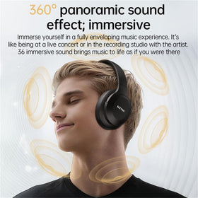 Generic MZYMI wireless over-ear headphones closed-back design for immersive audio.