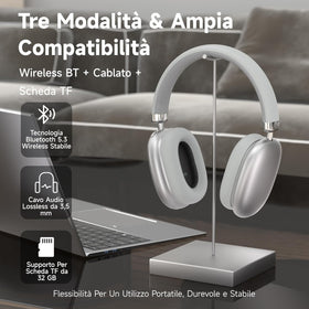 Generic P9 headphones compatible with iOS and Android devices for versatile use.