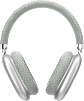Generic P9 headphones front view showing comfortable over-ear fit and balanced audio.