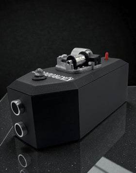 Generic Paranormal Music Box LED indicator reveals field status during investigations.