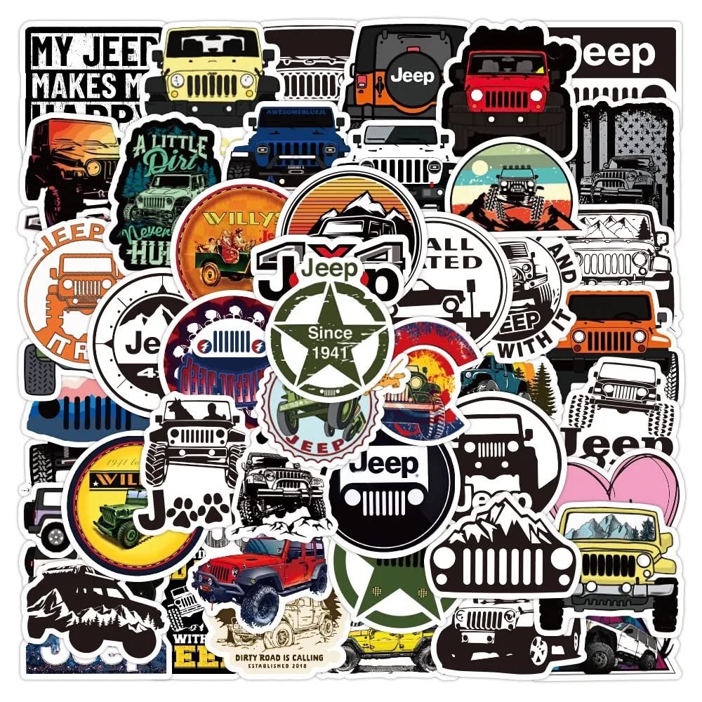 Generic PVC stickers on a laptop provide rugged style and durable use.