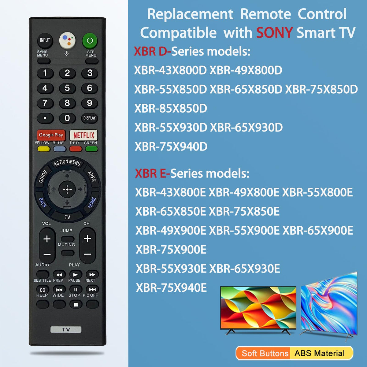 Generic RMF-TX300U remote in hand for easy TV navigation and voice commands