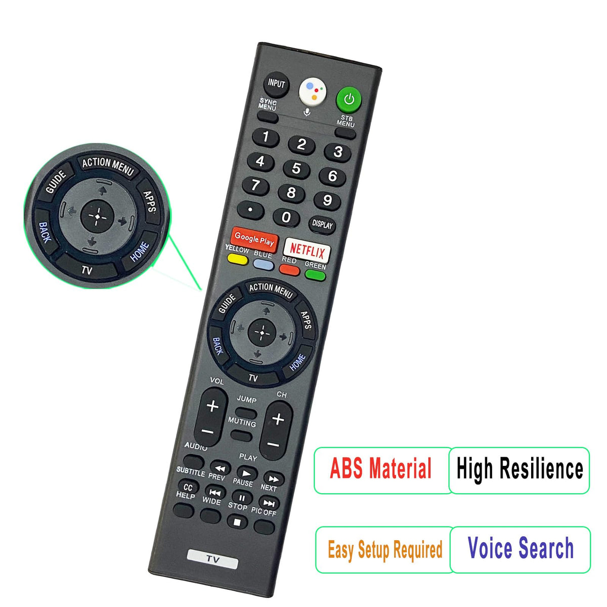 Generic RMF-TX300U side view highlighting accessible button layout