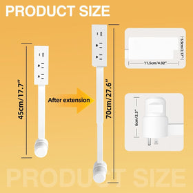 Generic extender with built-in phone ledge for hands-free charging