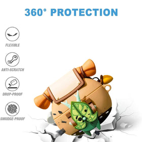 Generic silicone Korok open lid fitting AirPods Pro case for charging convenience