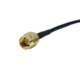 Generic SMA cable installed for vehicle backup camera providing neat extension