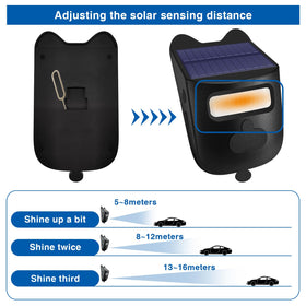 Generic solar charging panel keeps the system powered for continuous monitoring.