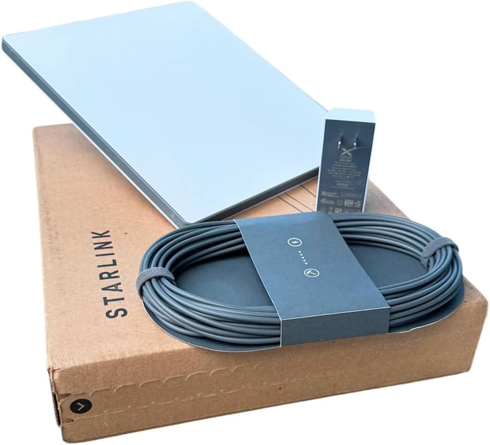 Generic Spaces X Starlink Mini antenna showcasing portable connectivity on the go