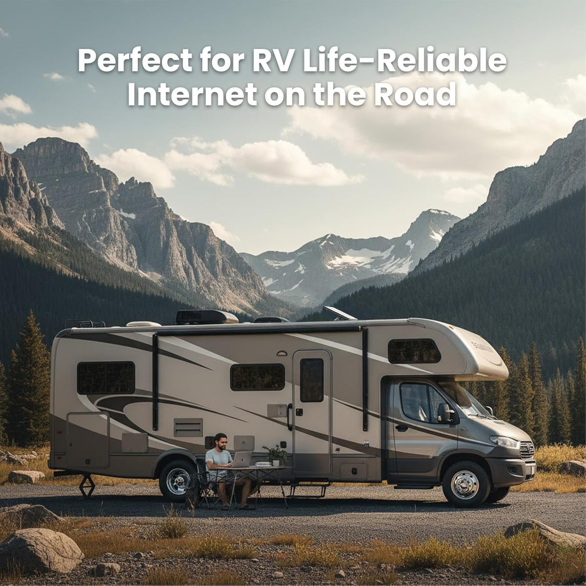 Generic Starlink Mini X Bundle portable setup highlights light, travel-friendly design.