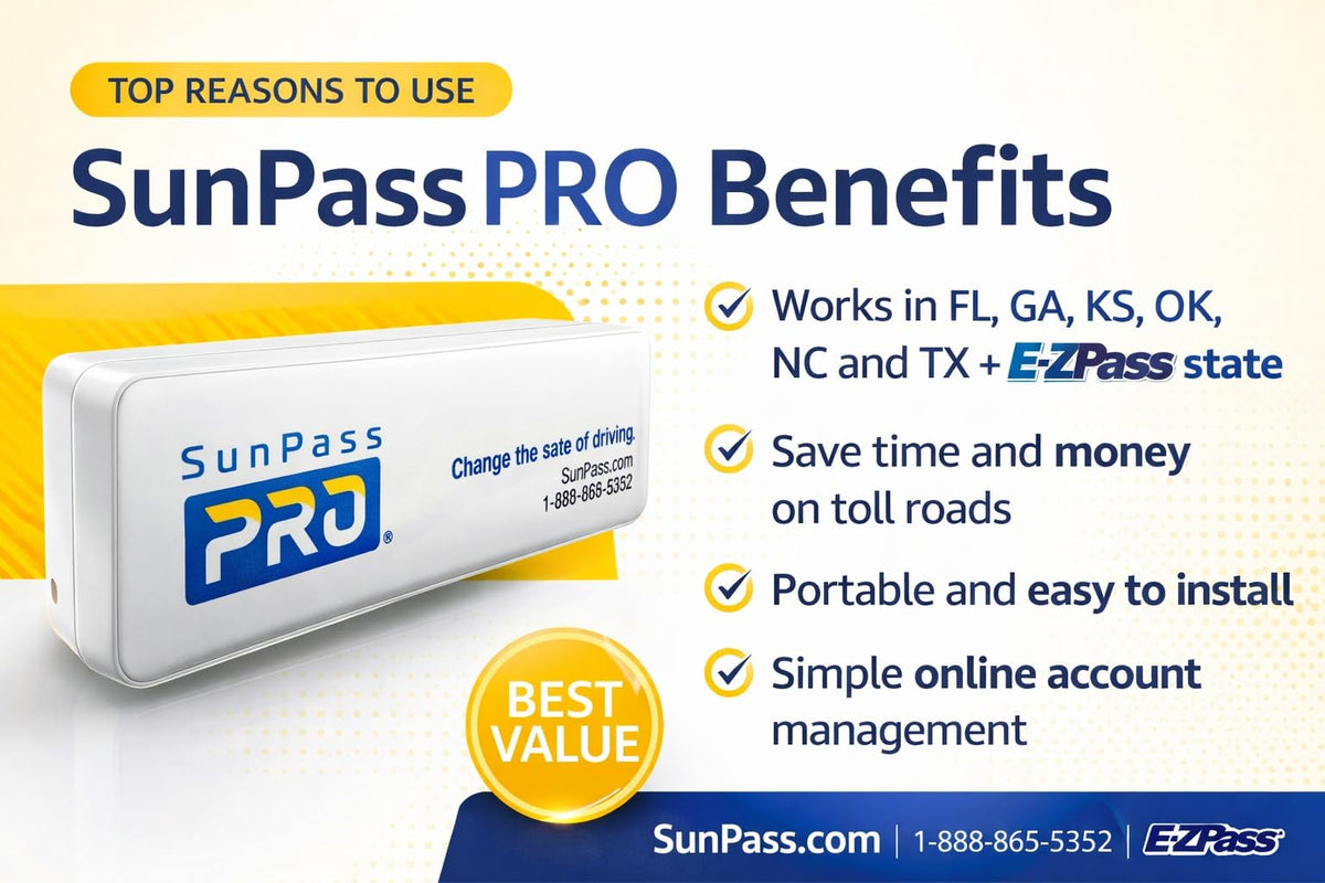 Generic SunPass PRO activation online screen for quick setup.