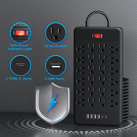 Generic surge protection guards electronics from spikes and fluctuations