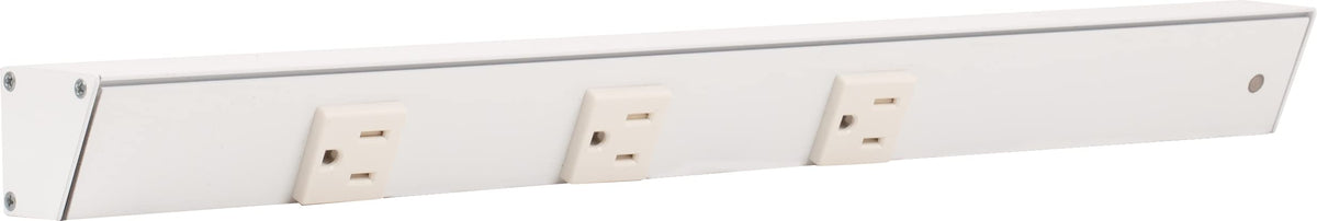 Generic Task APT angled power strip with right-angle 18-inch design for under-cabinet access.