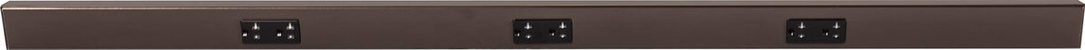Generic Task Lighting TR Series angle power strip with 3 dual receptacles in bronze.