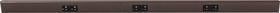 Generic Task Lighting TR Series angle power strip with 3 dual receptacles in bronze.