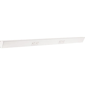 Generic TR Series angle power strip mounted under cabinet for hidden, convenient outlets.