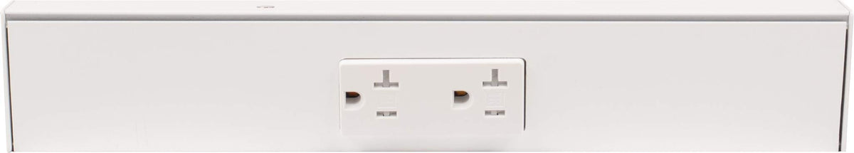 Generic TR Series angle power strip hidden wire setup enables clean, space-saving installations.