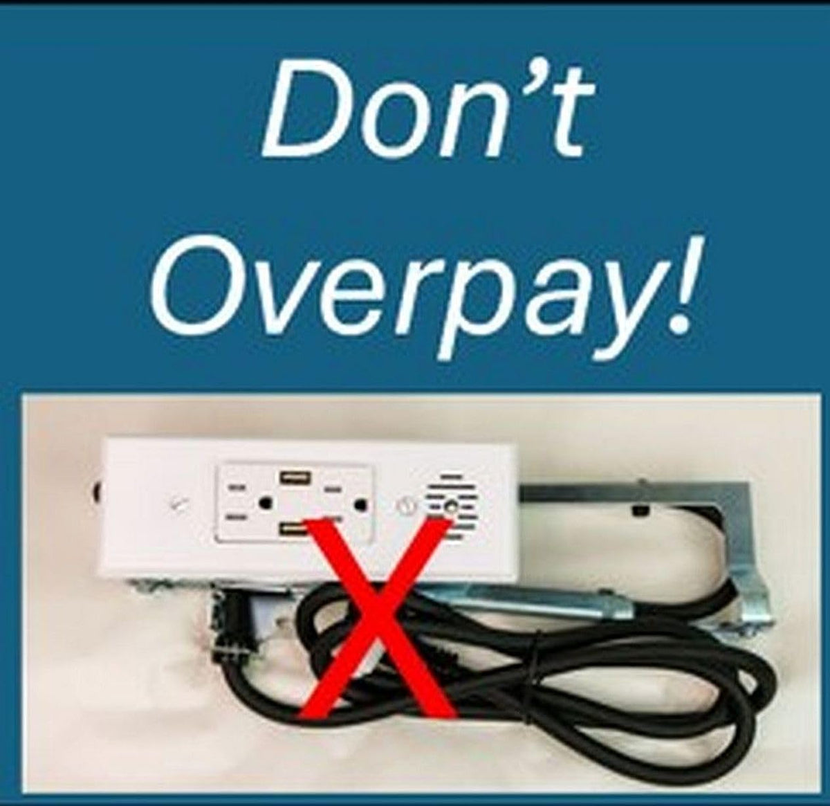 Generic unit with two 15A outlets offers reliable power in a compact drawer footprint.