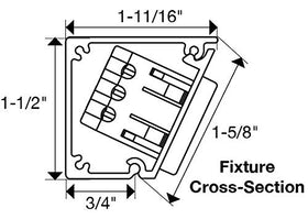 Under-cabinet installation of the Generic APT power strip