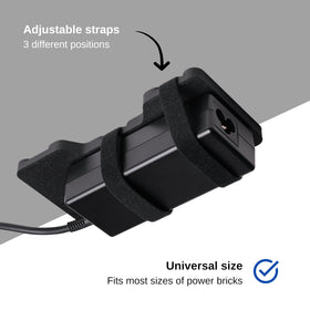 Generic under-desk installation demonstrating space-saving and accessibility