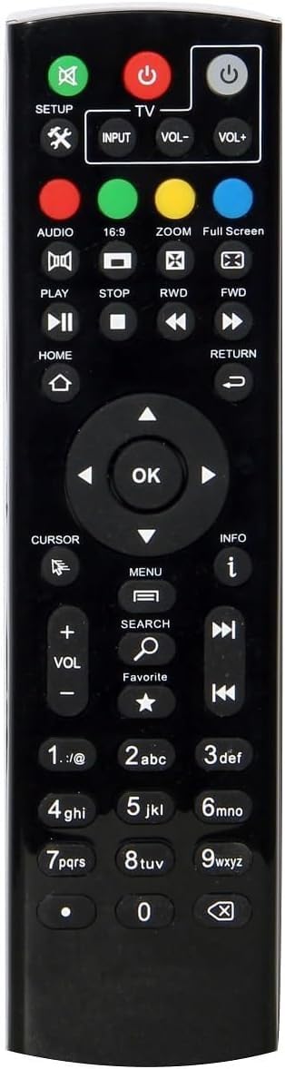 Generic Universal Super Box remote – front view shows easy setup and wide compatibility.