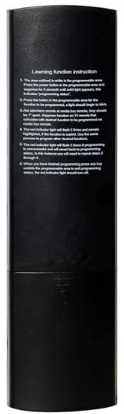 Generic Universal Super Box remote in use, convenient operation from across the room.