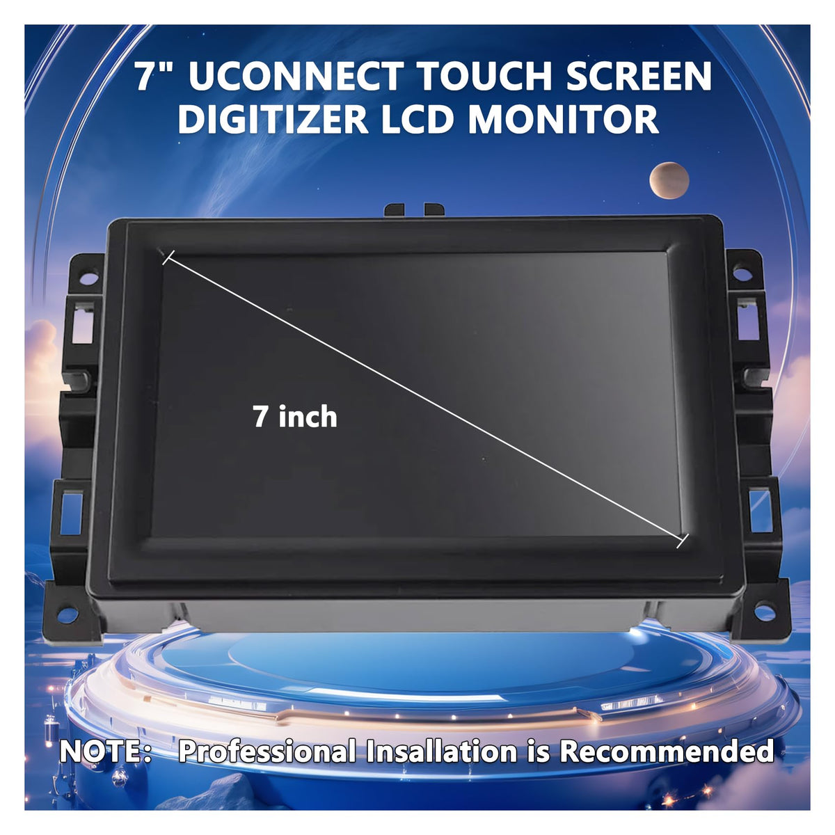 Vehicle status and media display on the new Uconnect screen in Jeep Compass
