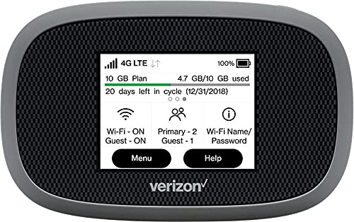Generic Verizon Jetpack 8800L front view enables portable connectivity on the go.