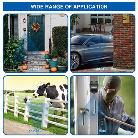 Generic weatherproof motion sensor endures rain and sun for year-round outdoor use.