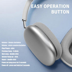 Generic wireless headphones memory foam ear cups for comfort