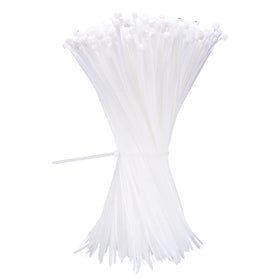 Generic Zcpotizi 12-inch white zip ties for 1000-pack, indoor and outdoor cable organization.