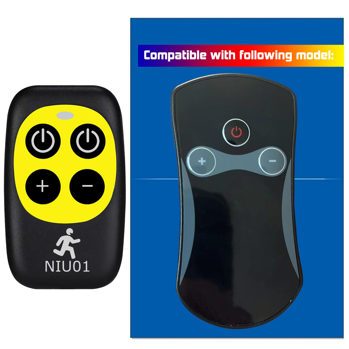 GENGQIANSI replacement remote for Superfit Costway treadmill, front view for quick pairing