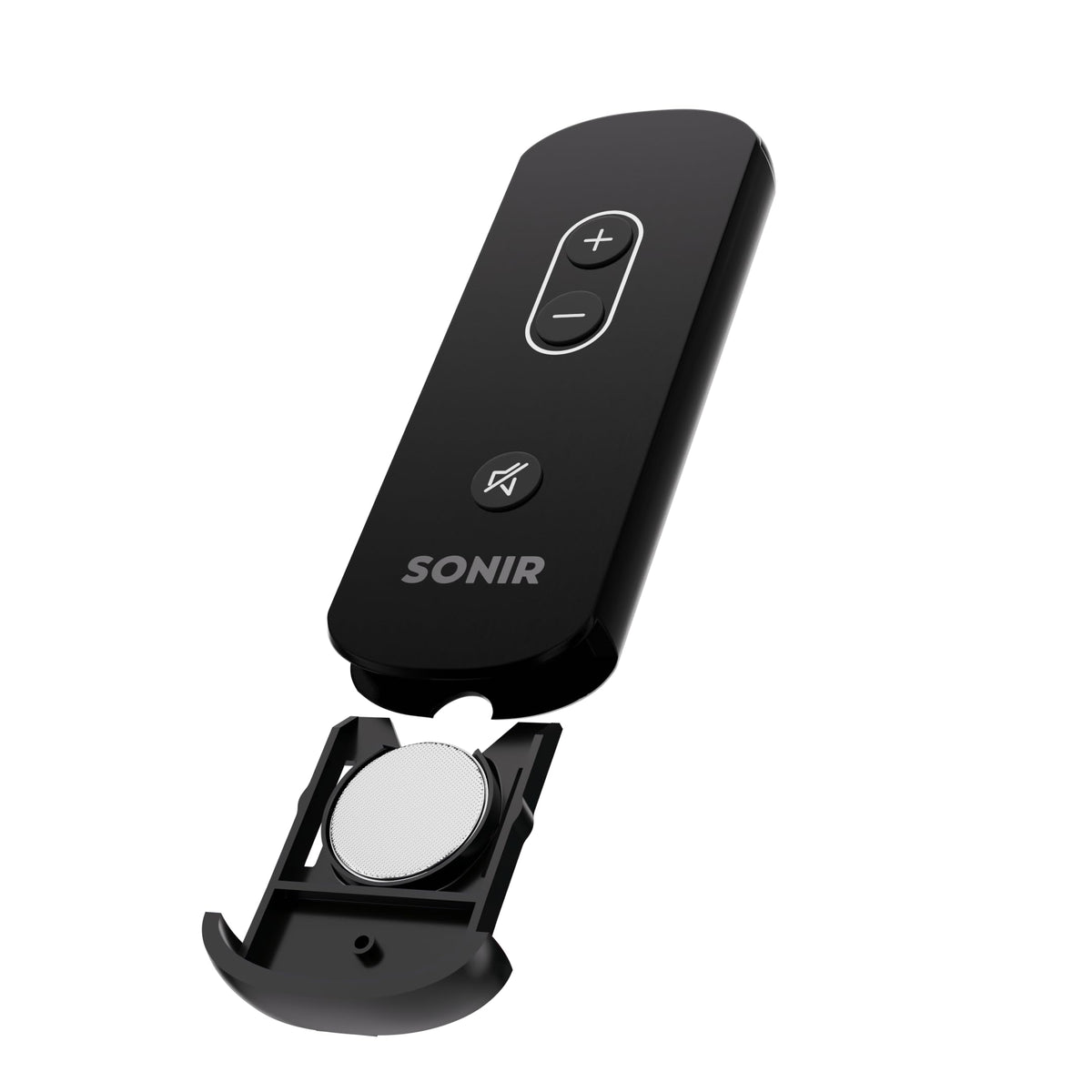 Genie SONIR remote positioned with Sonos Arc illustrating easy integration