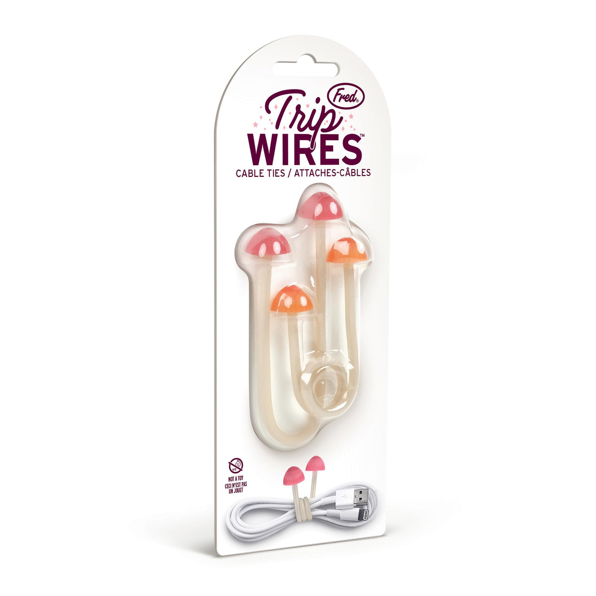 Genuine Fred Trip Wires compact 4-inch ties reduce desk clutter