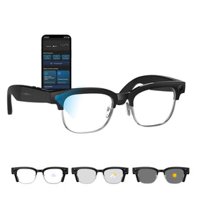 GenXenon AI Smart Glasses front view showing sleek design for daily wear and hands-free capture
