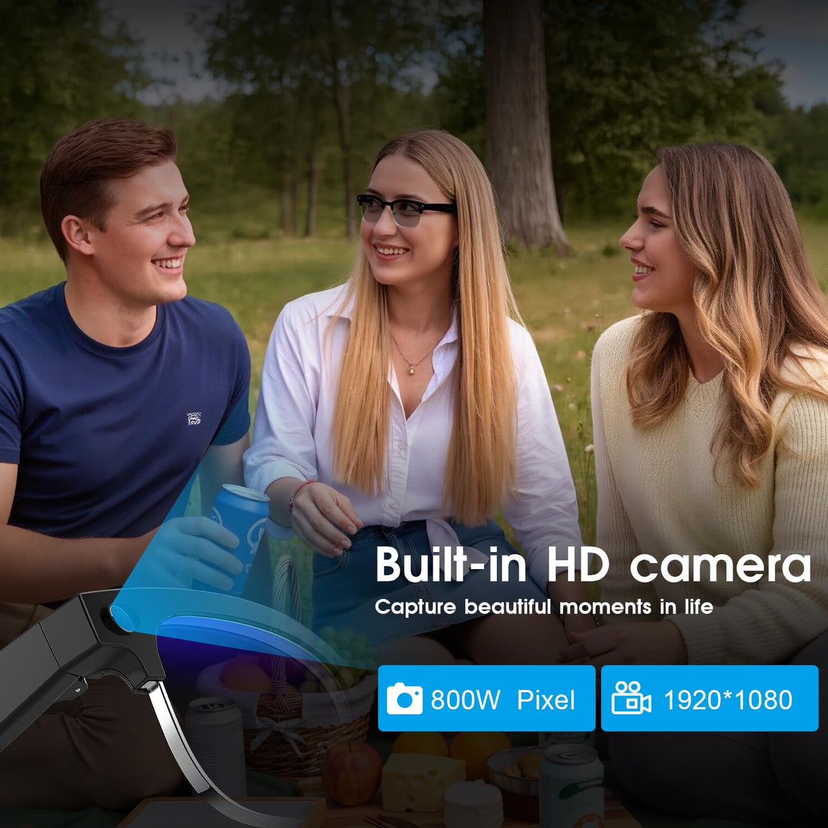 GenXenon AI Smart Glasses side view highlighting lightweight frame for active use