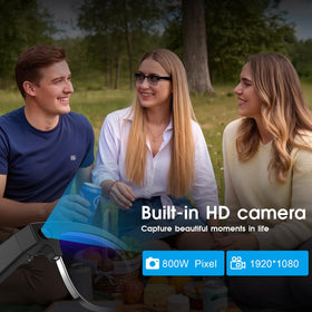 GenXenon AI Smart Glasses side view highlighting lightweight frame for active use