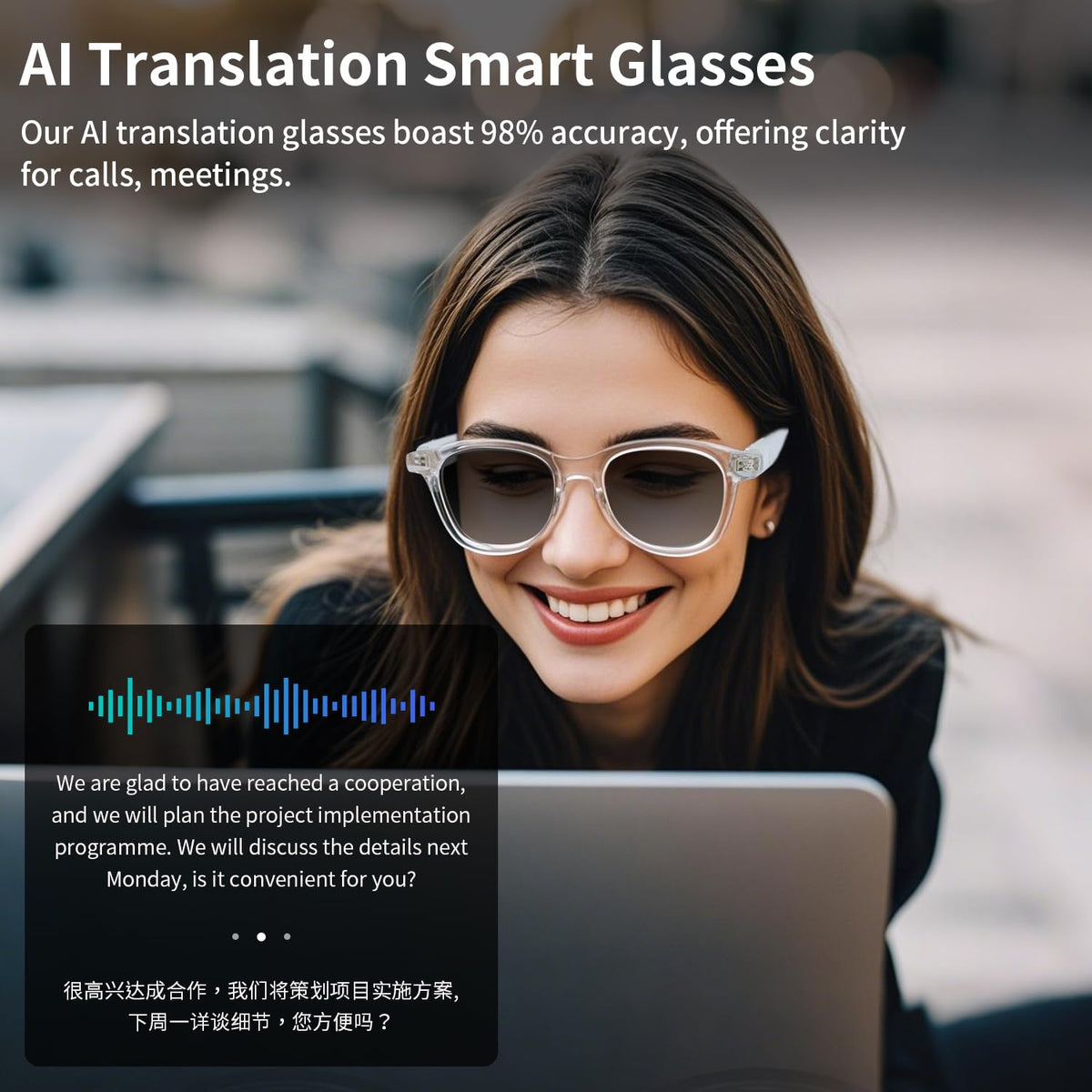 GenXenon AI Translation Glasses enable remote camera control for moments on the move