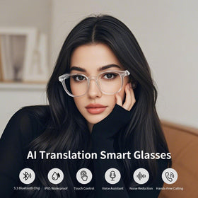 GenXenon AI Translation Glasses provide UV and blue light protection for daily wear
