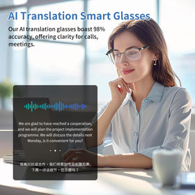 GenXenon AI translator glasses long battery life for daily wear