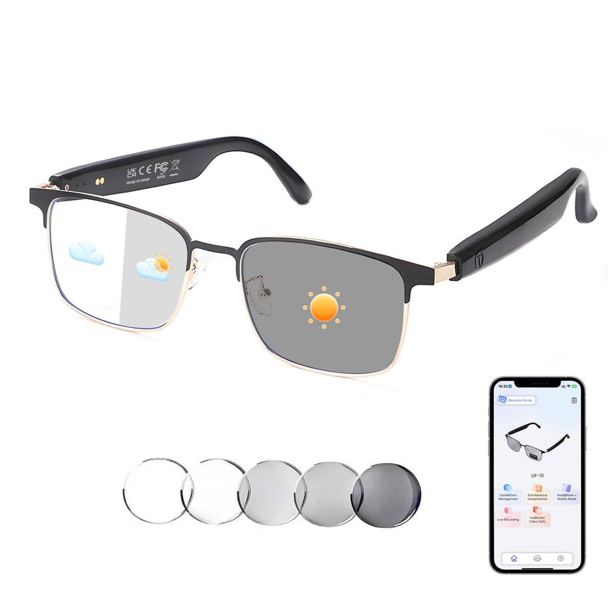 GenXenon AI translator glasses translation-setup mode for travel