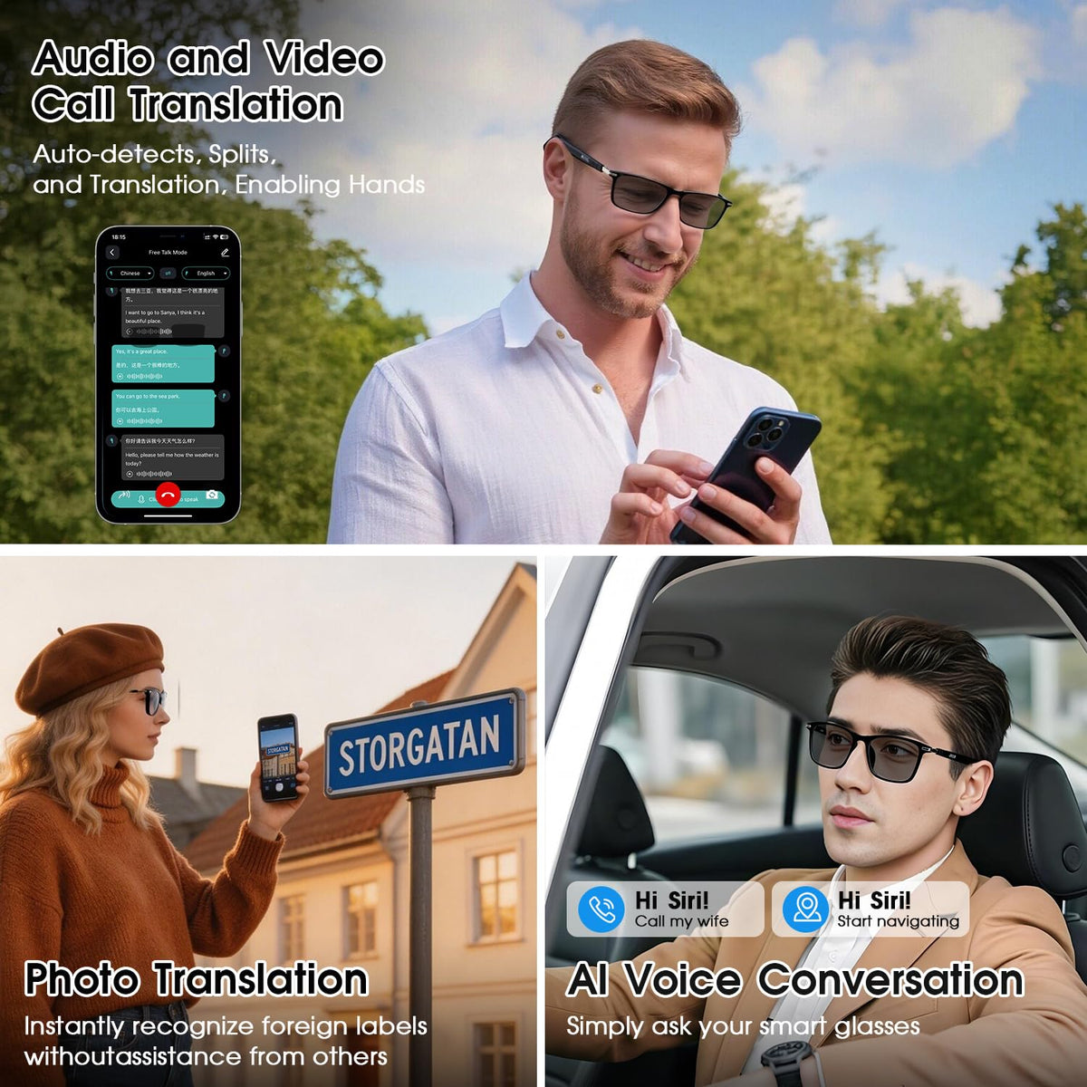 GenXenon worn during translation showing immediate language help for conversations