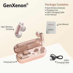 GenXenon earbuds used by cyclist showing safe situational awareness