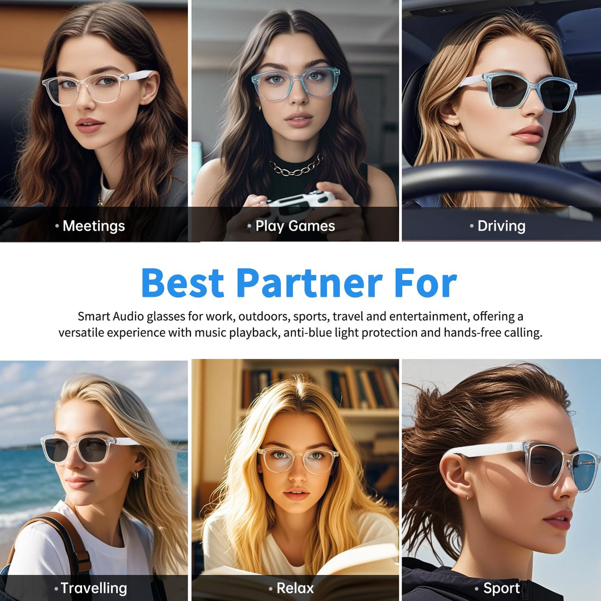 GenXenon glasses feature independent power switches for reliable use.