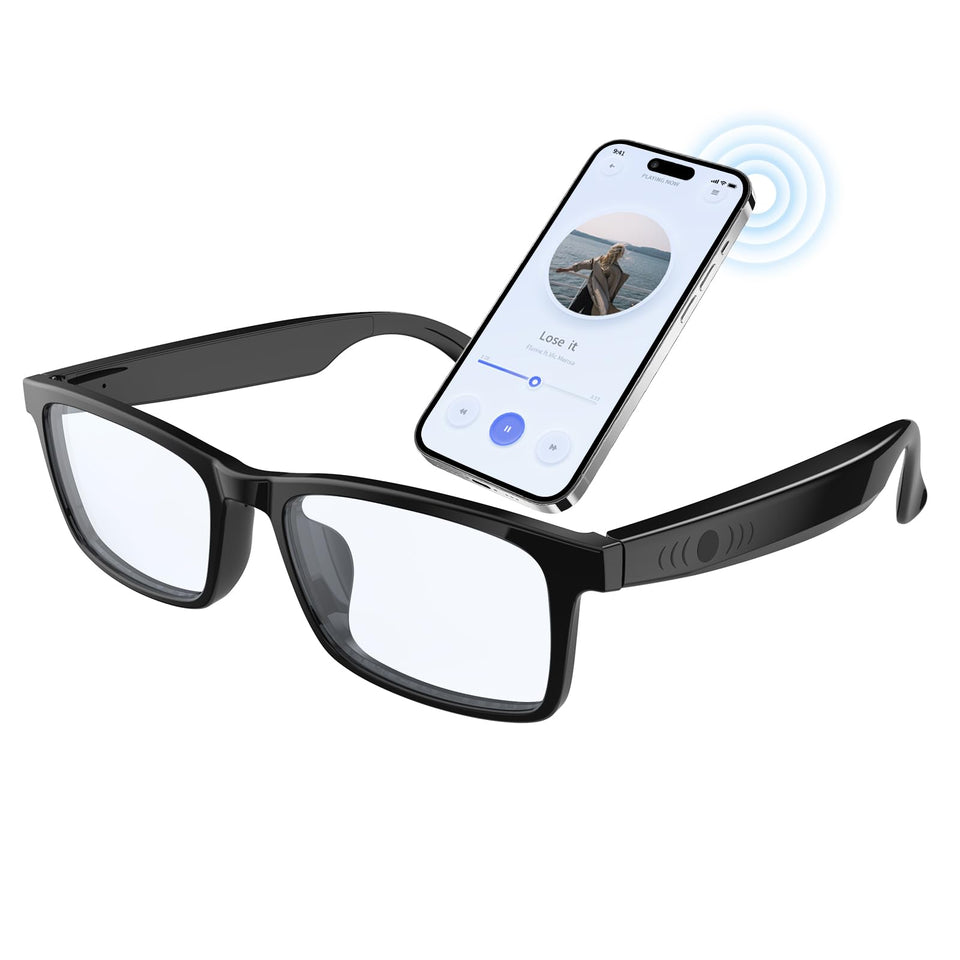 GenXenon smart glasses with blue light blocking lenses for reduced glare during screen time