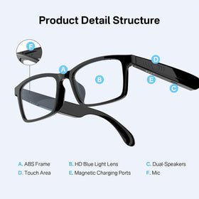 GenXenon glasses with built-in Bluetooth speakers for immersive audio