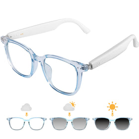 GenXenon open-ear audio glasses provide clear stereo sound while keeping ears free.