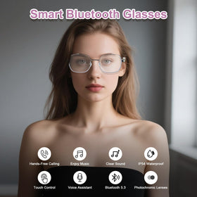 GenXenon smart glasses with photochromic lenses adapting to light for indoor/outdoor use
