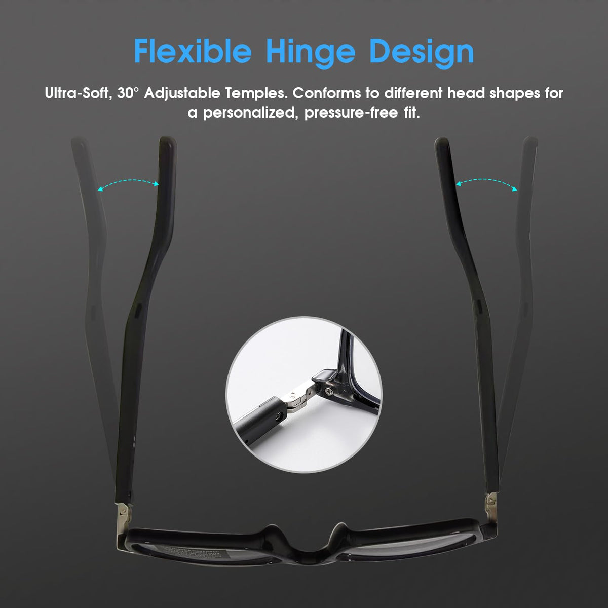 GenXenon temple touch control close-up enabling hands-free calls and music control