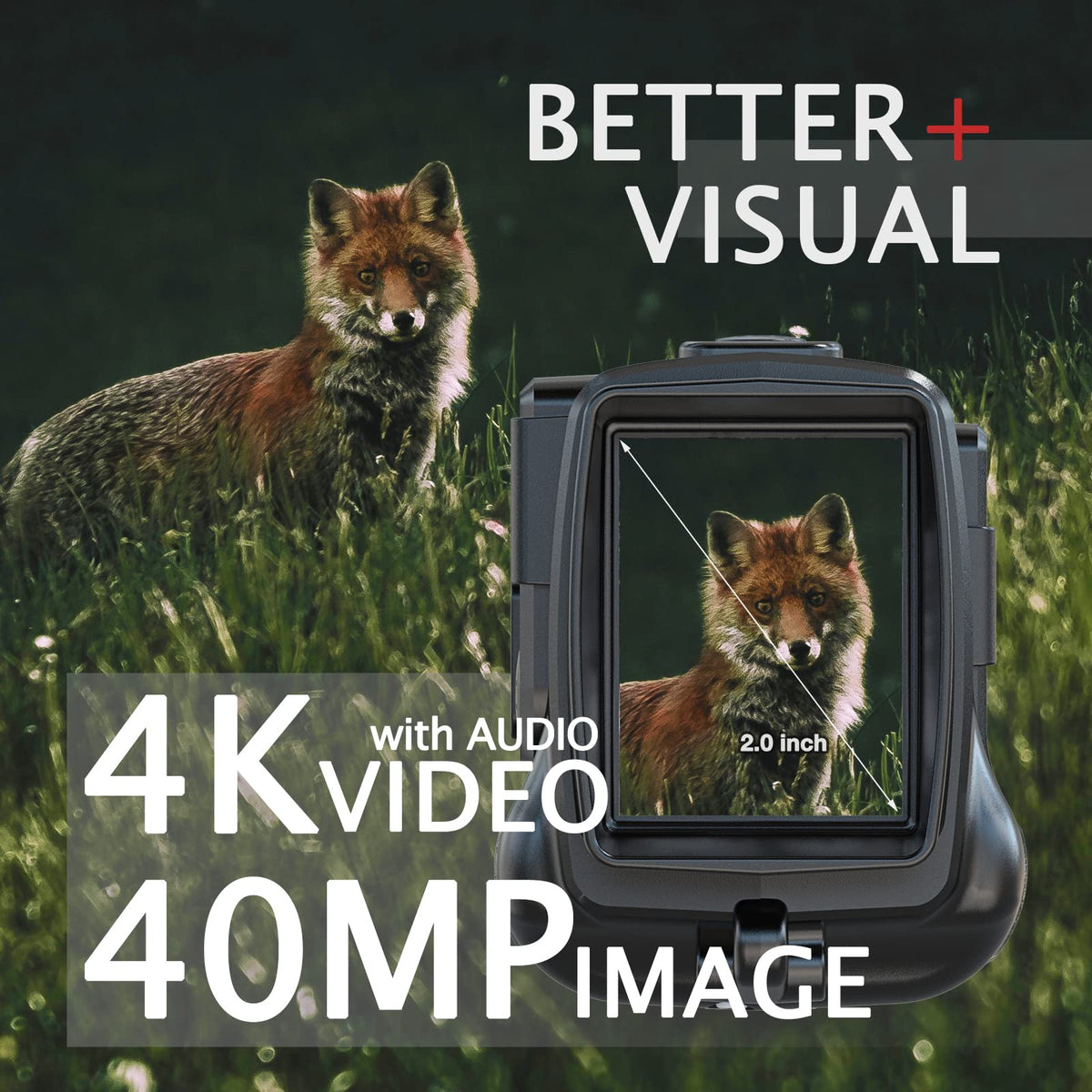 GeowFiiTech 2.0-inch IPS screen displaying recorded 4K footage for instant review